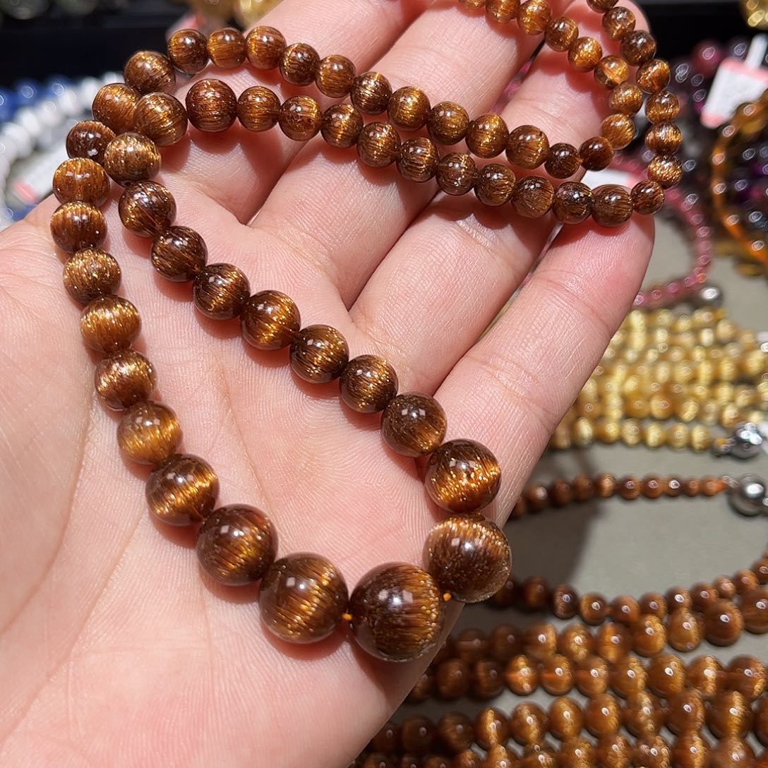 水晶手链未镶嵌霞**天铜发晶项链