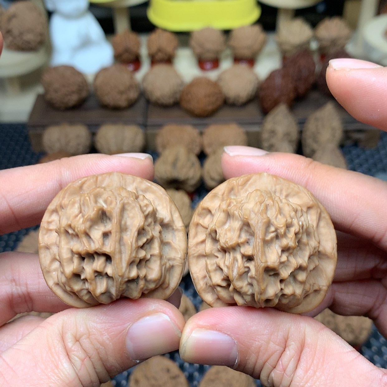 【闪购商品】文玩核桃把件全品天地狮子头41.7文玩核桃