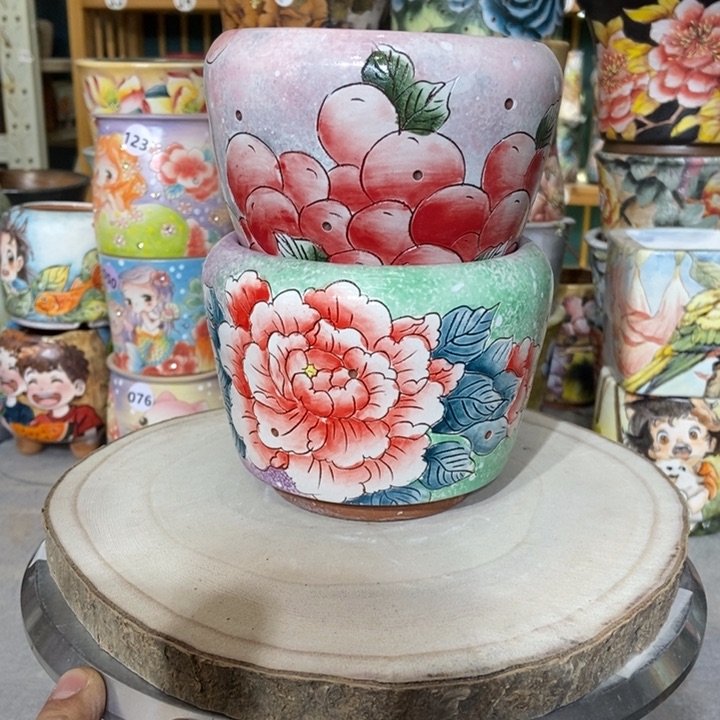 红陶景德镇艺术手绘作品