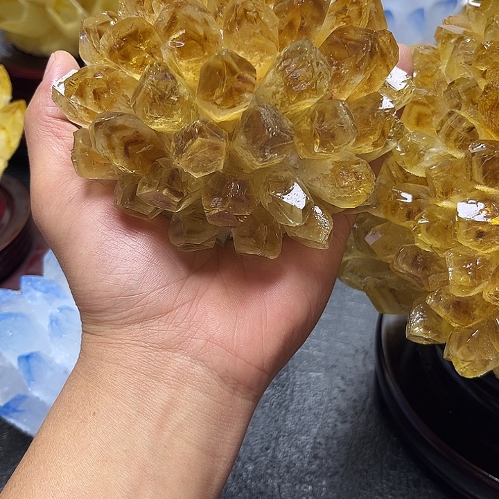 手工艺品琉璃小*牧晶簇