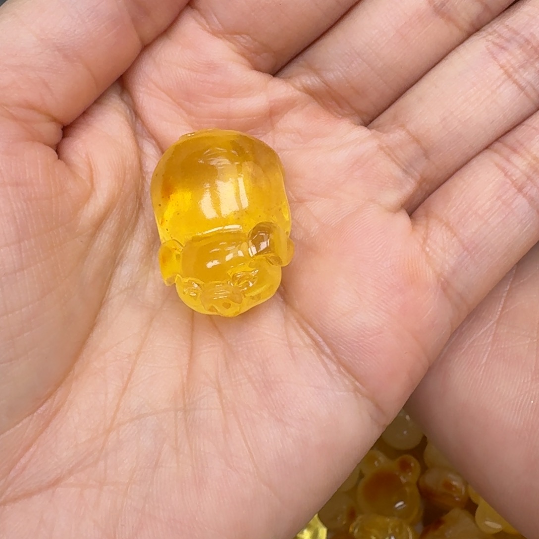 琥珀颈饰未镶嵌吊坠