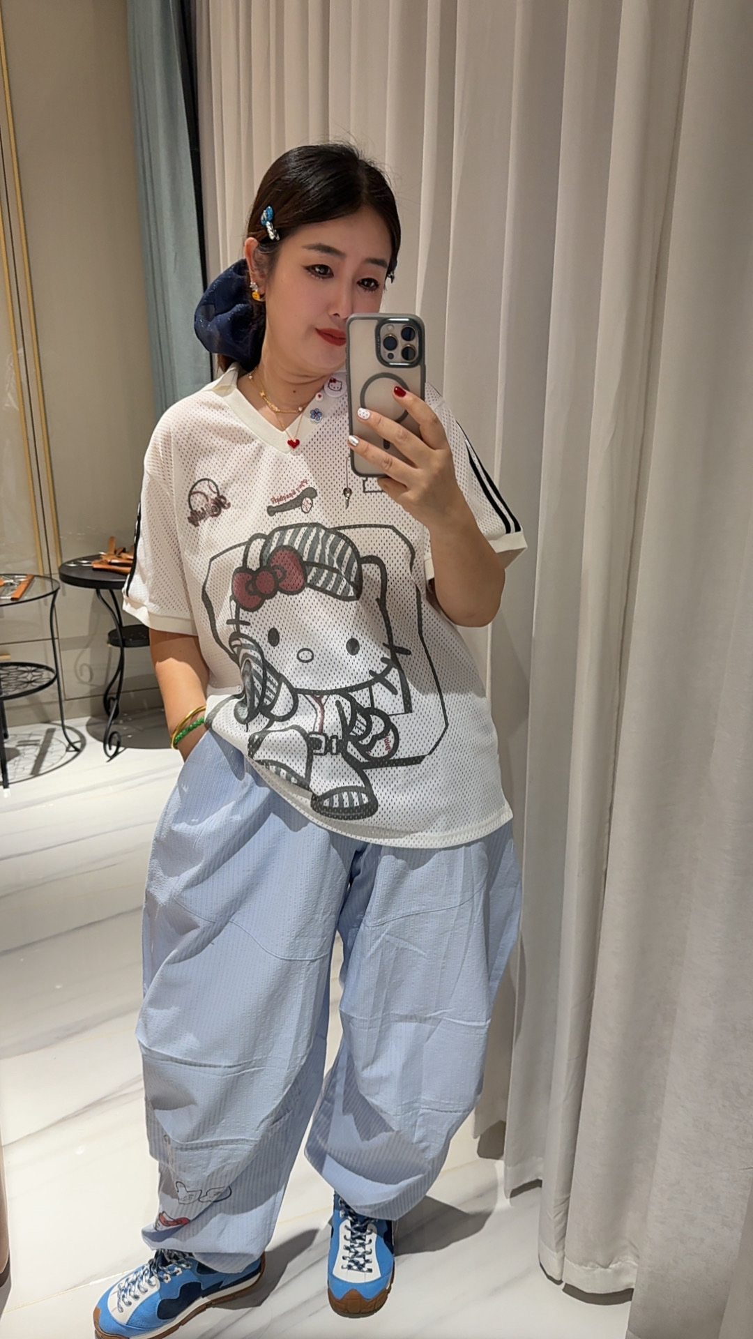 Kitty抗热超级透气球衣十天兰汽球裤