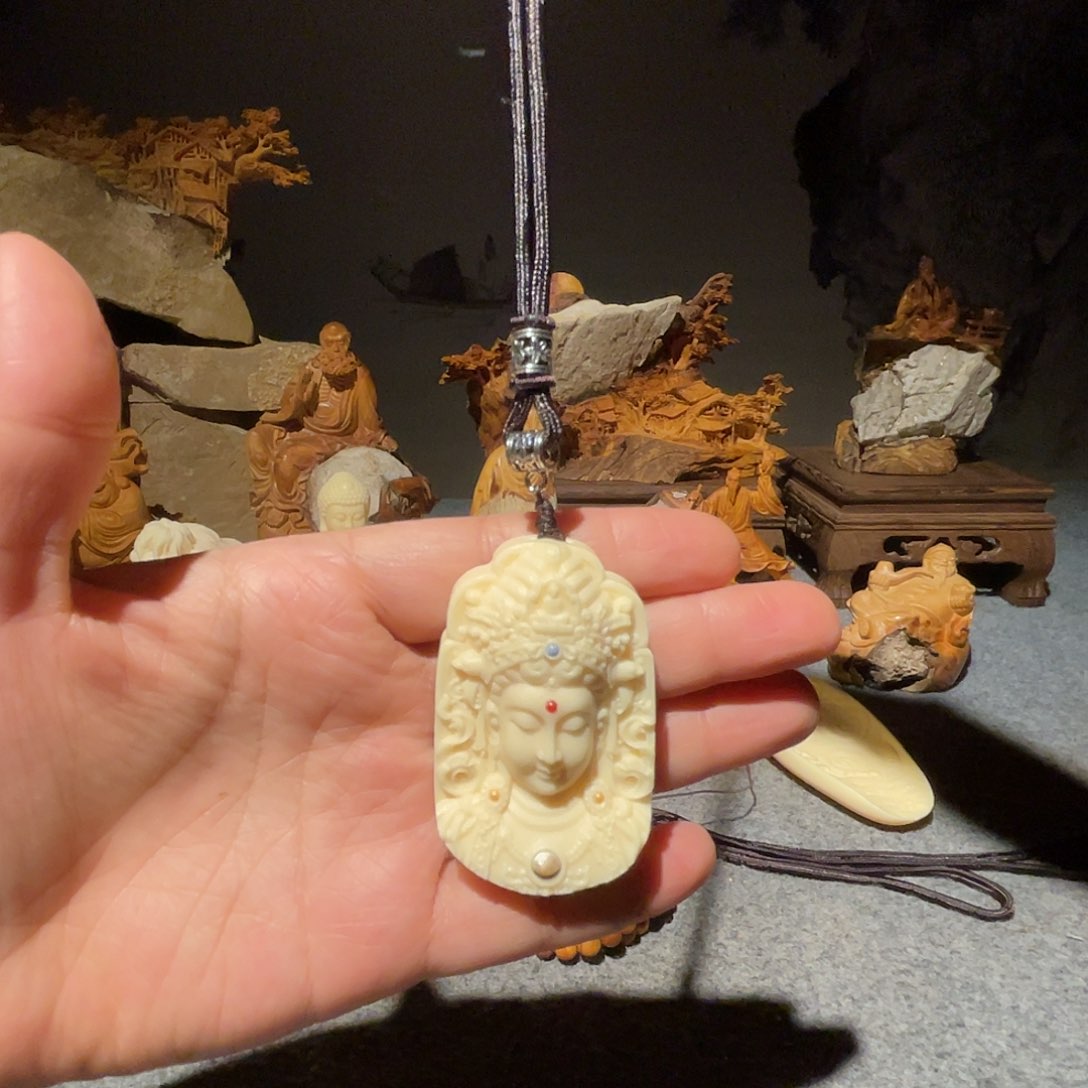 柏木（崖柏）象牙果度母牌子