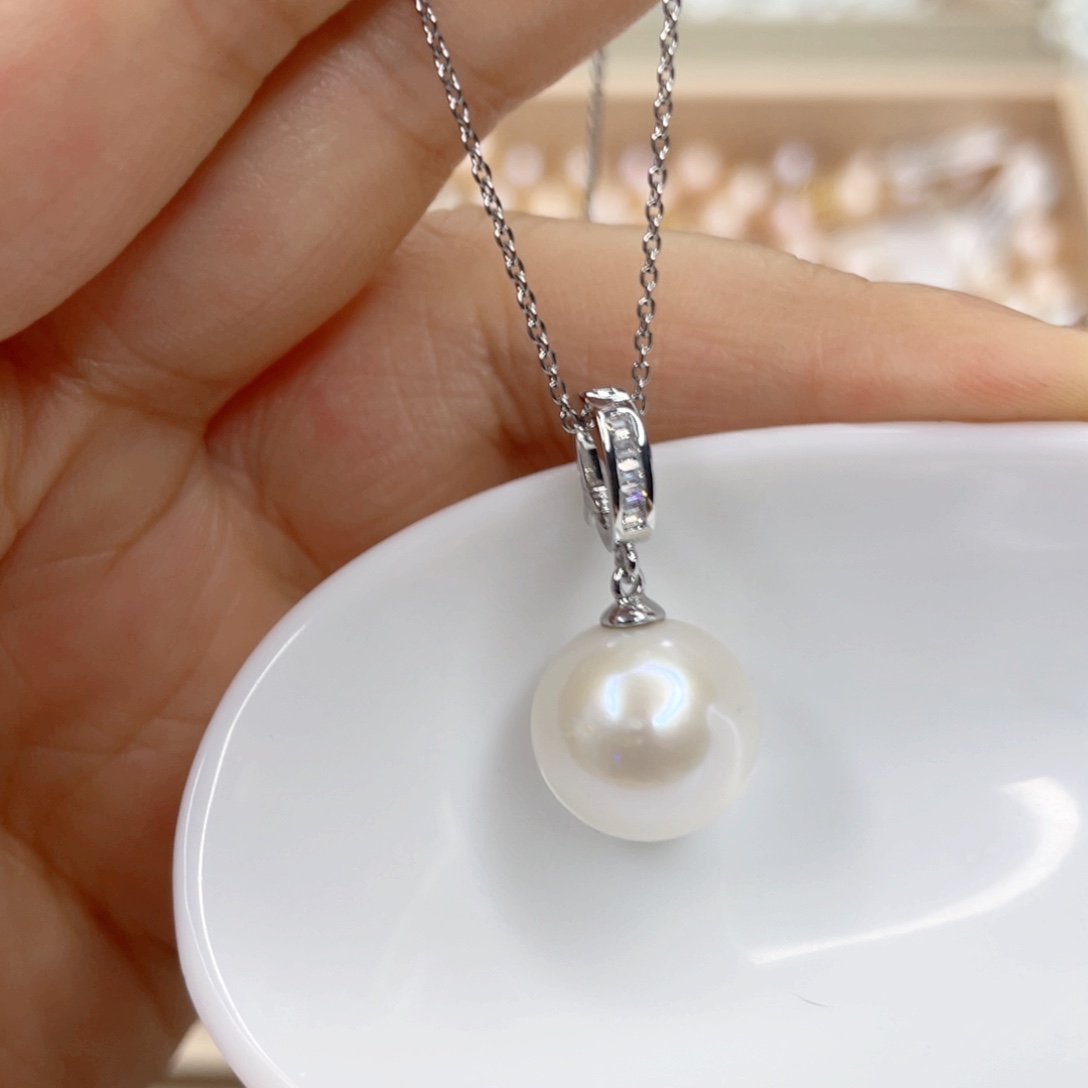 淡水珍珠未镶嵌吊坠(赠链)