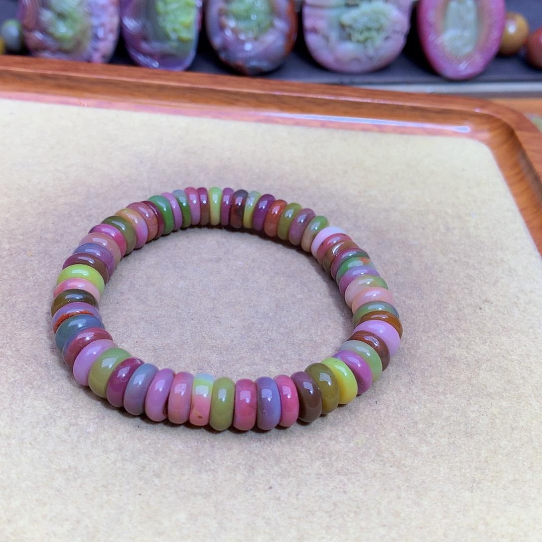 玛瑙未镶嵌手链盐源