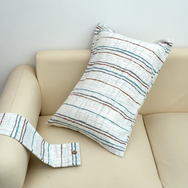 【M.LANG】纽扣枕套一对装 墨韵