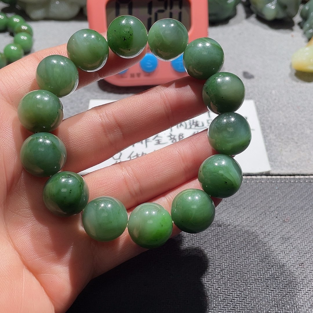 传***️和田玉（糖玉）未镶嵌手链