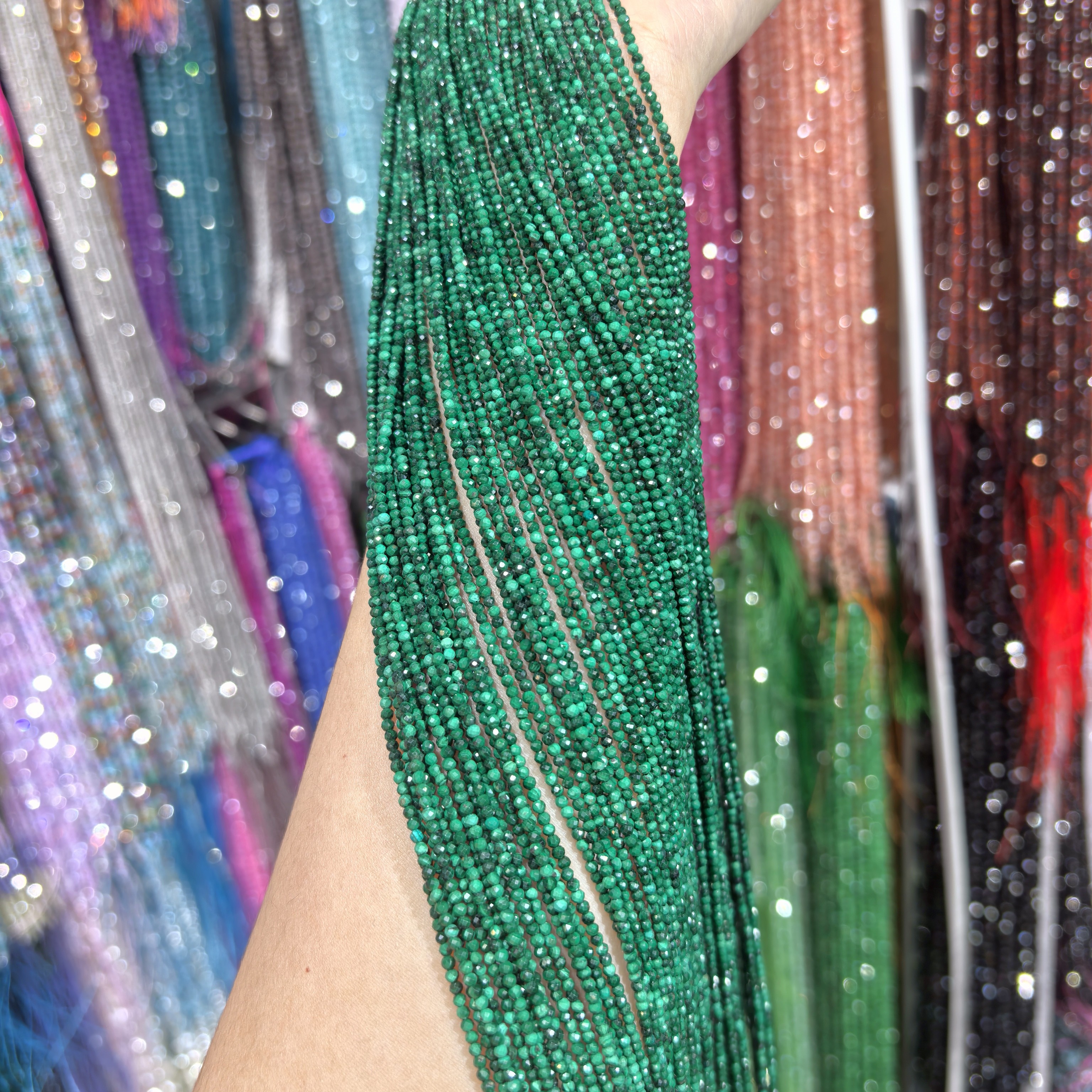 A级天然孔雀石2mm3mm4mm