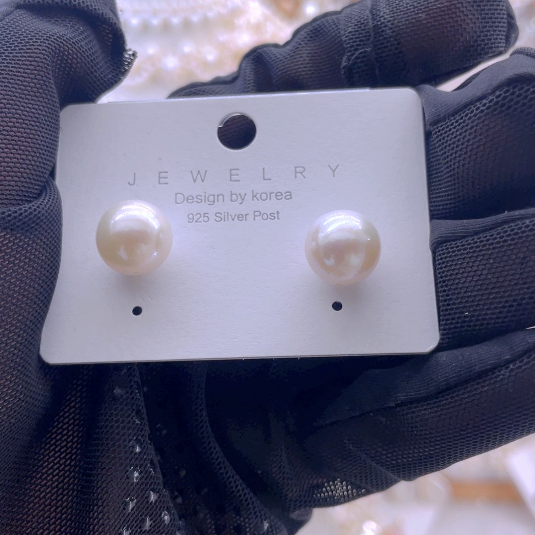 未镶嵌耳饰淡水珍珠