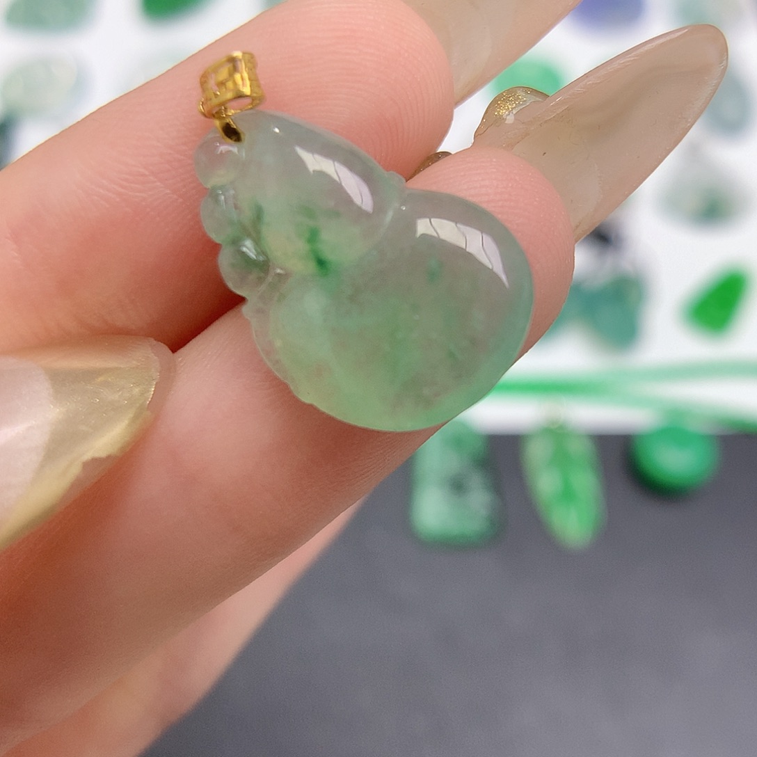 定制翡翠18K金镶嵌88888888888888888