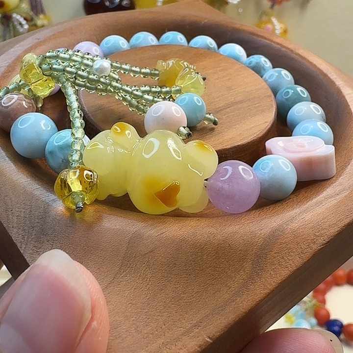 蜜蜡未镶嵌手链蜜蜡手串