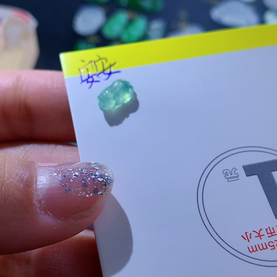 翡翠颈饰未镶嵌天然翡翠高冰貔貅