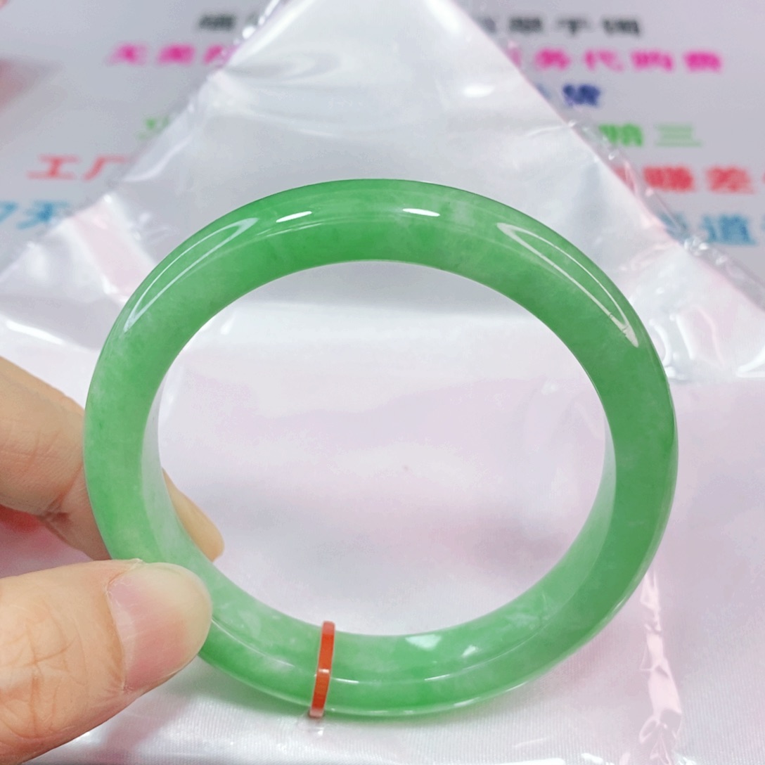 未镶嵌手镯翡翠57圈口正圈