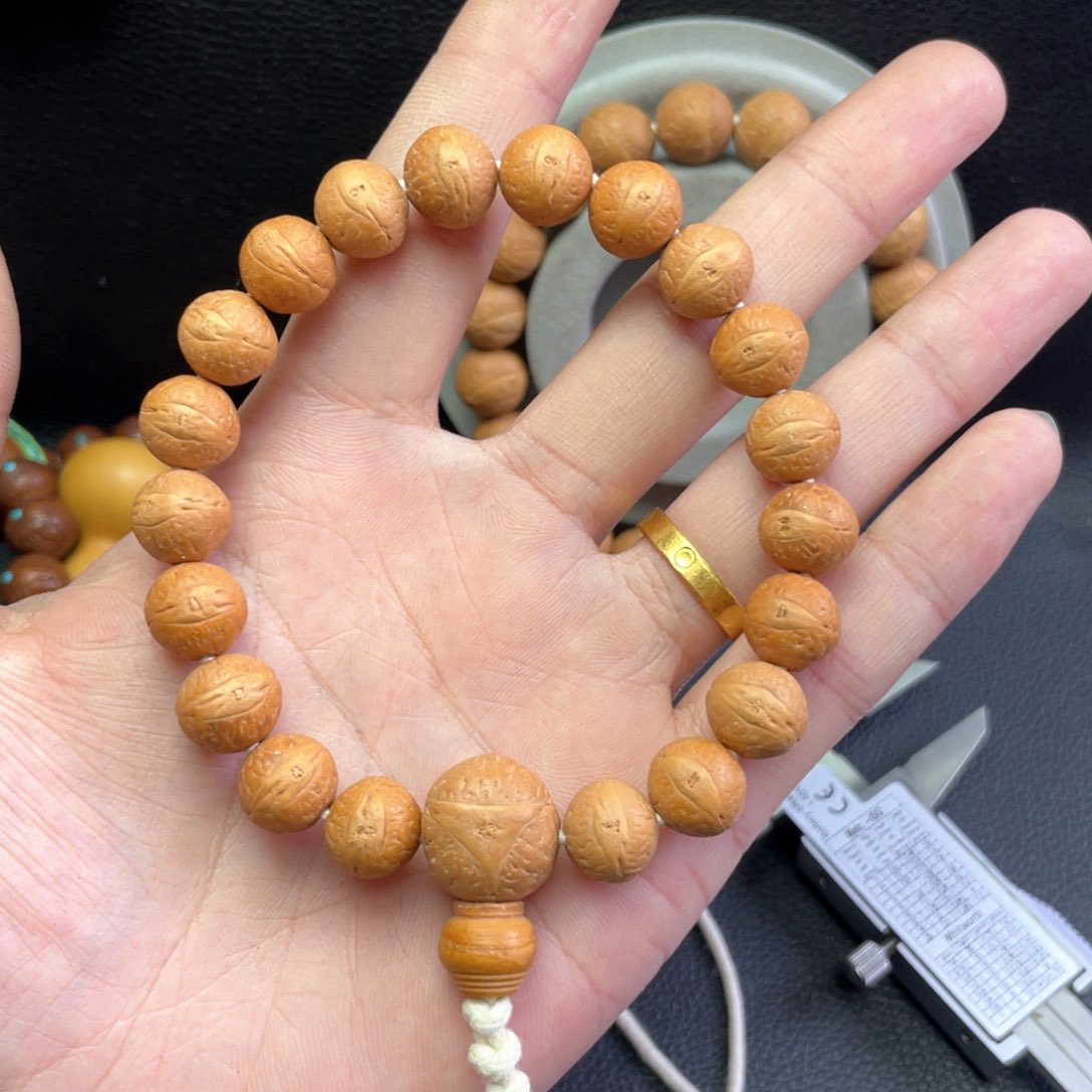 凤眼菩提手串12左右尺寸k10凤眼菩提D18