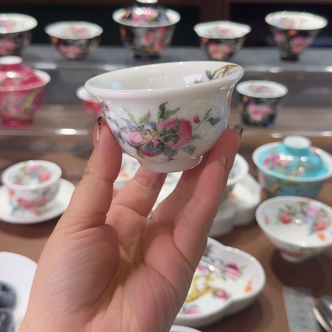 珐琅彩主人杯茶具套装