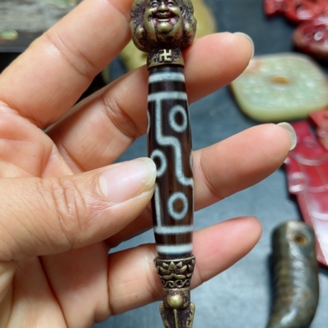 吊坠白玉菩提把件