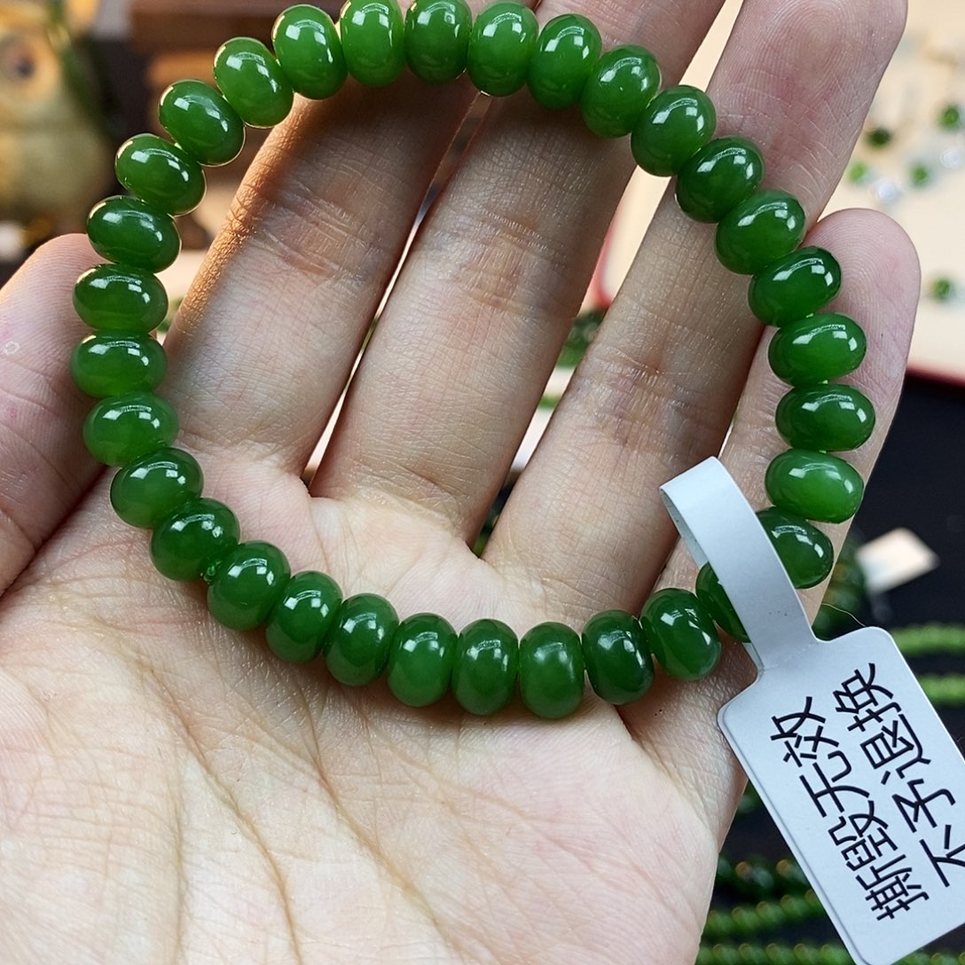 和田玉未镶嵌手链