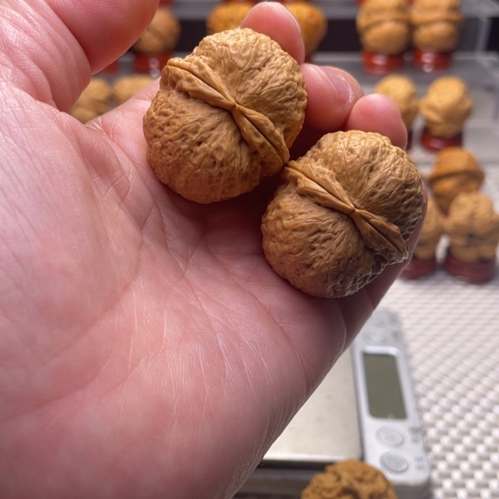 文玩核桃把件23玉面鹦鹉