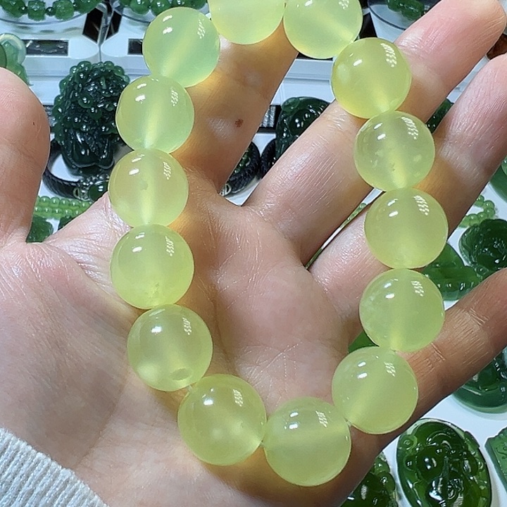蛇纹石玉手链未镶嵌