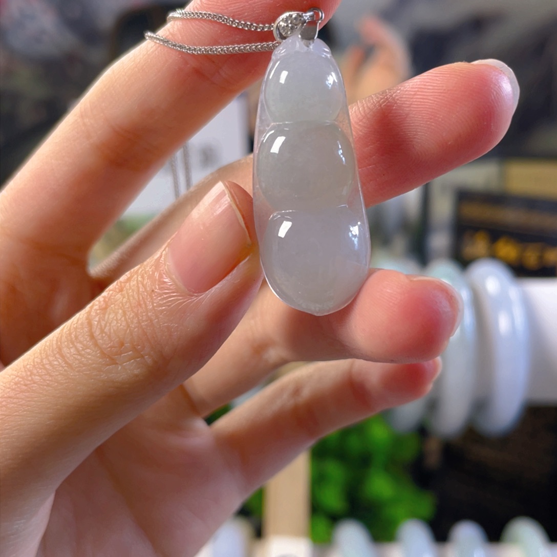 翡翠颈饰银S925镶嵌多样性发1