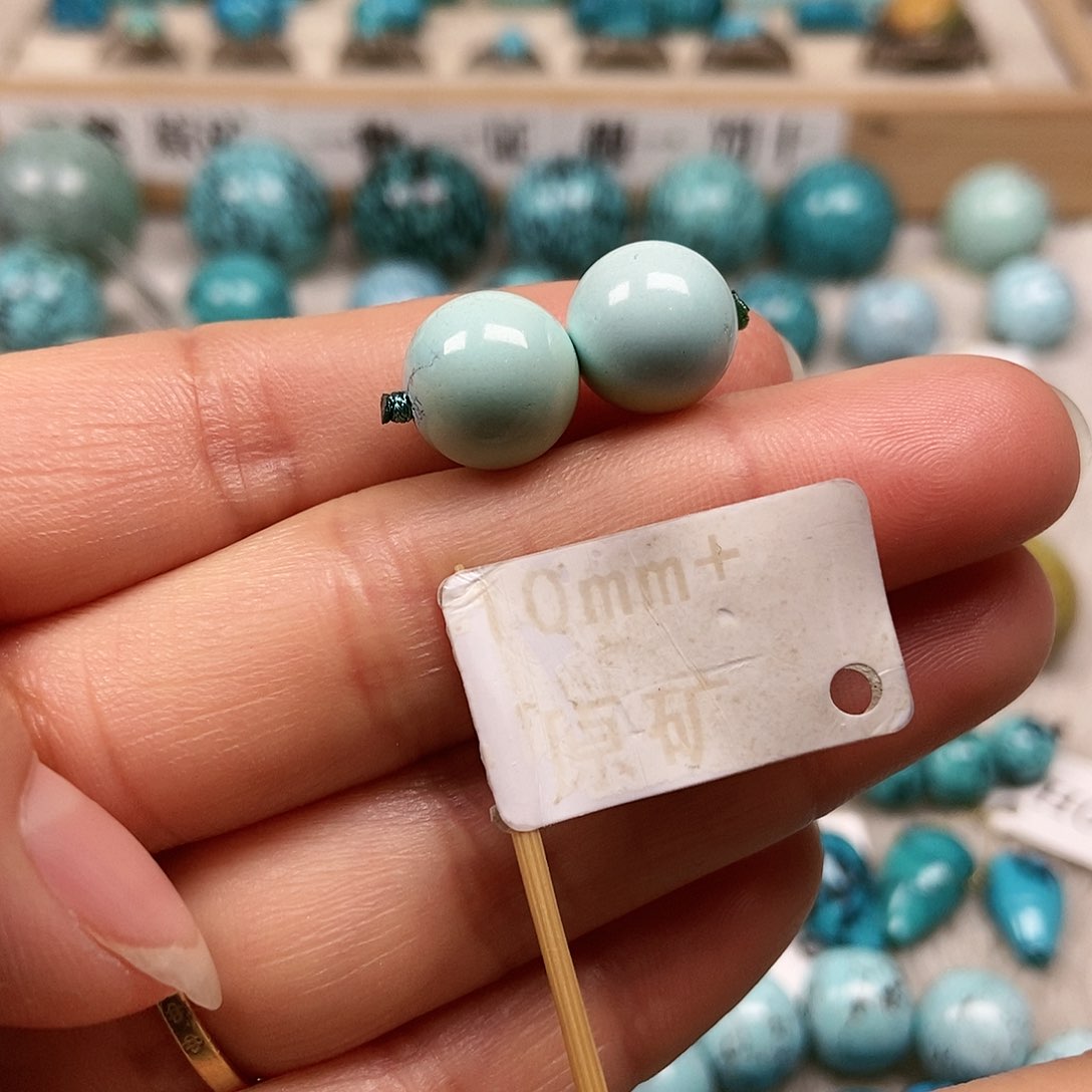 未镶嵌绿松石珠宝半成品