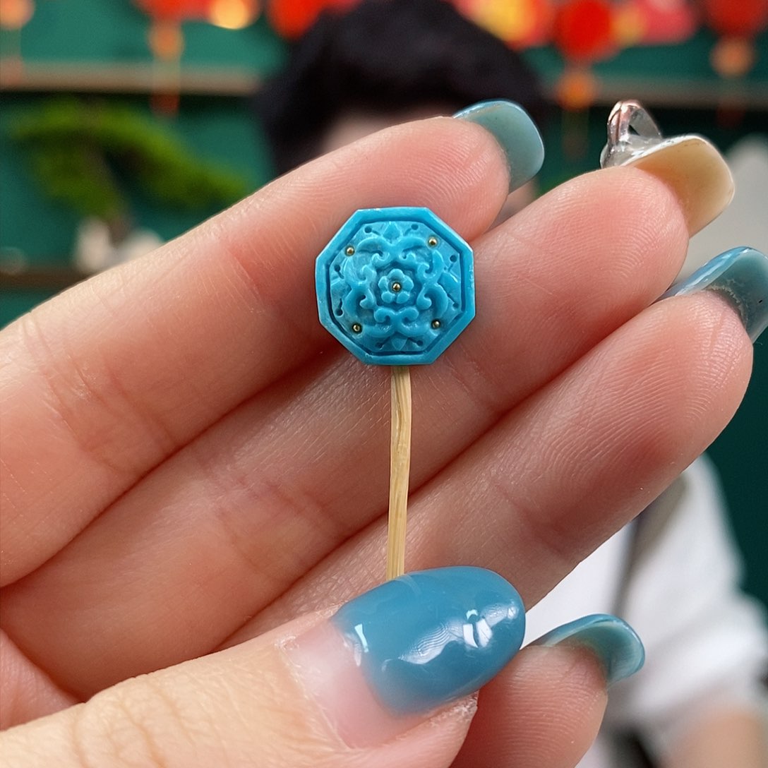 绿松石珠宝奇石未镶嵌柴**猫