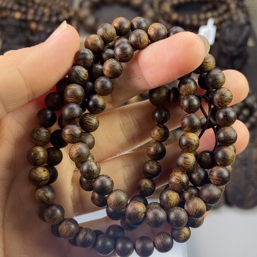 【闪购商品】沉香手串W***y越南芽庄白棋留疤玉化