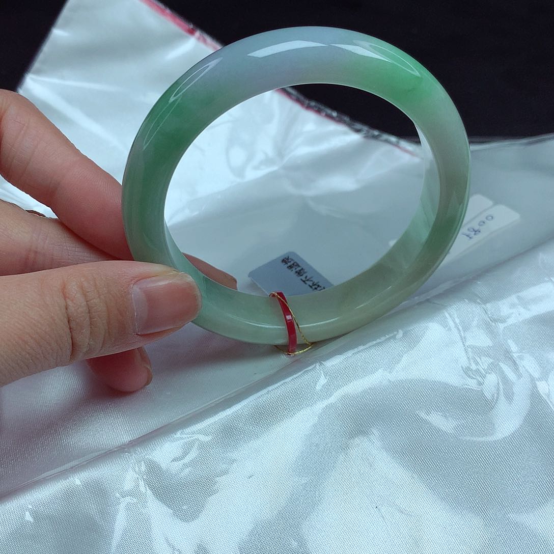 翡翠手镯未镶嵌58圈015