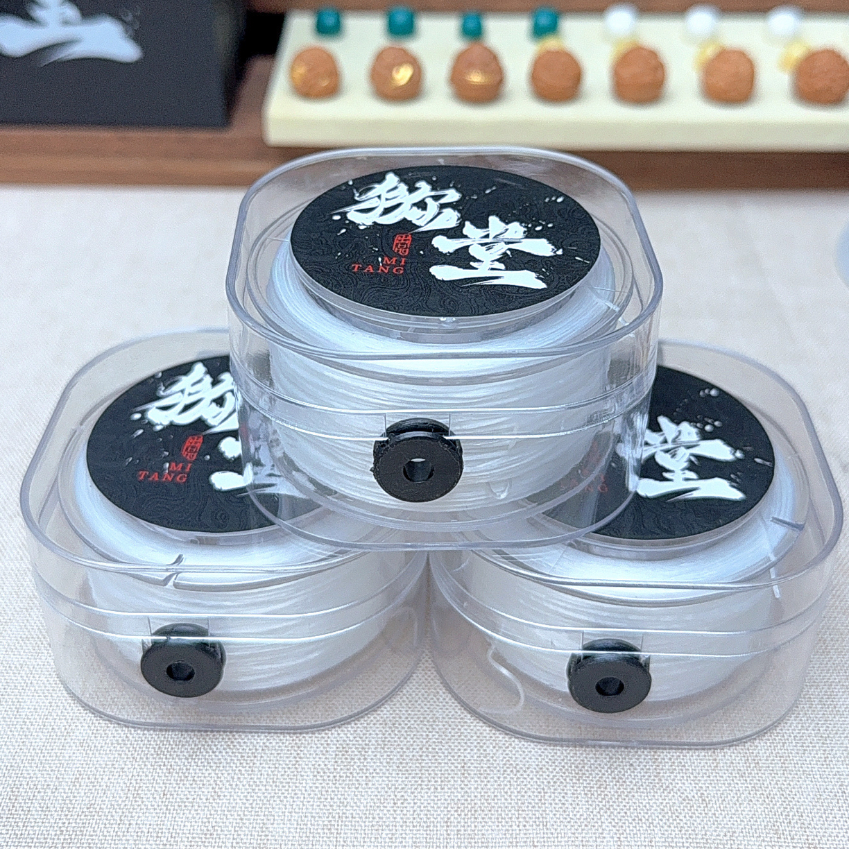 猕堂-猴头手串专用线，0.8mm扁丝弹力线（不是手串）