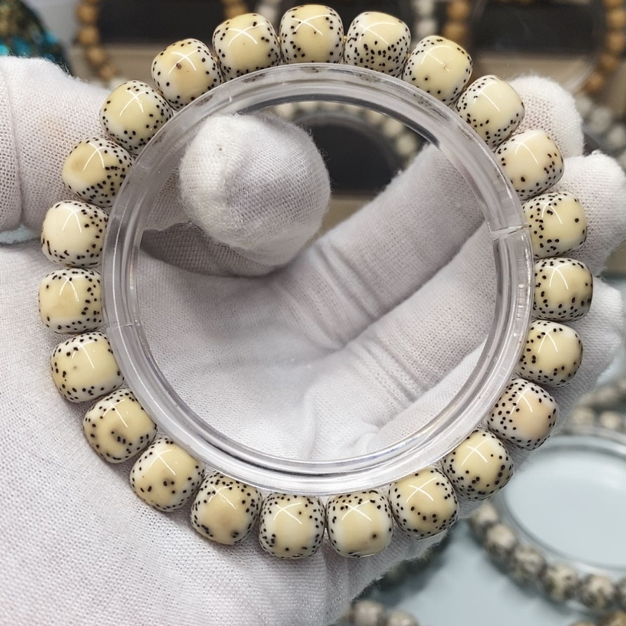 【闪购商品】星月菩提手串9×10一物一图原生态同枝古瓷双留白