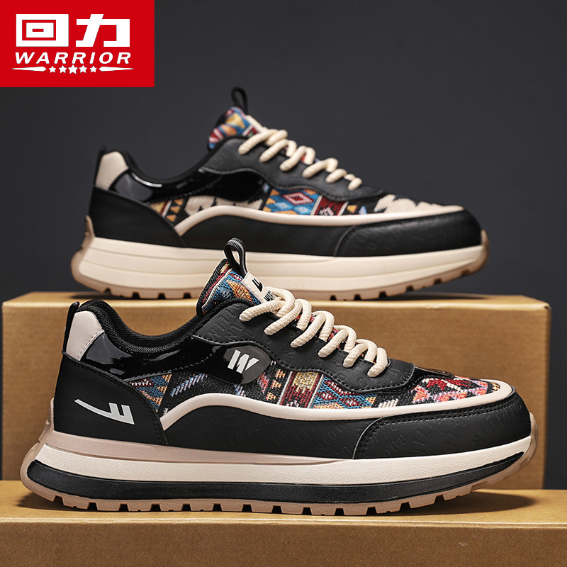 回力正品男士秋季网红爆款阿甘老爹鞋时尚潮流户外旅行刺绣风男鞋