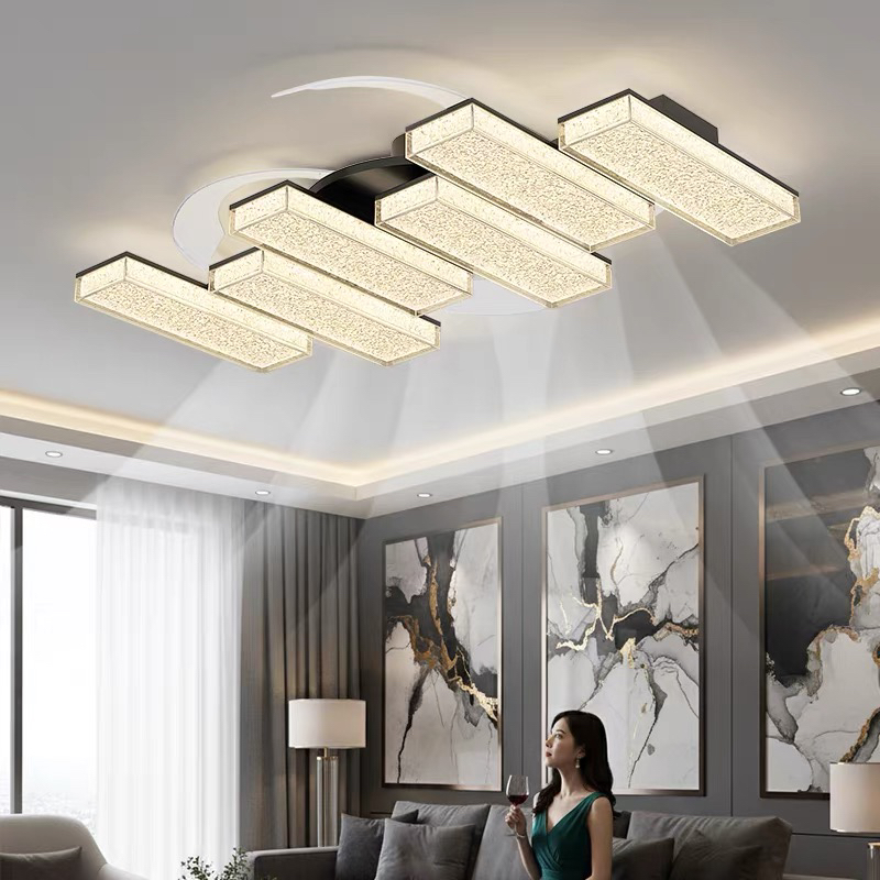 ［春云灯饰］客厅风扇灯意式现代简约高级感大气创意护眼全屋风扇灯