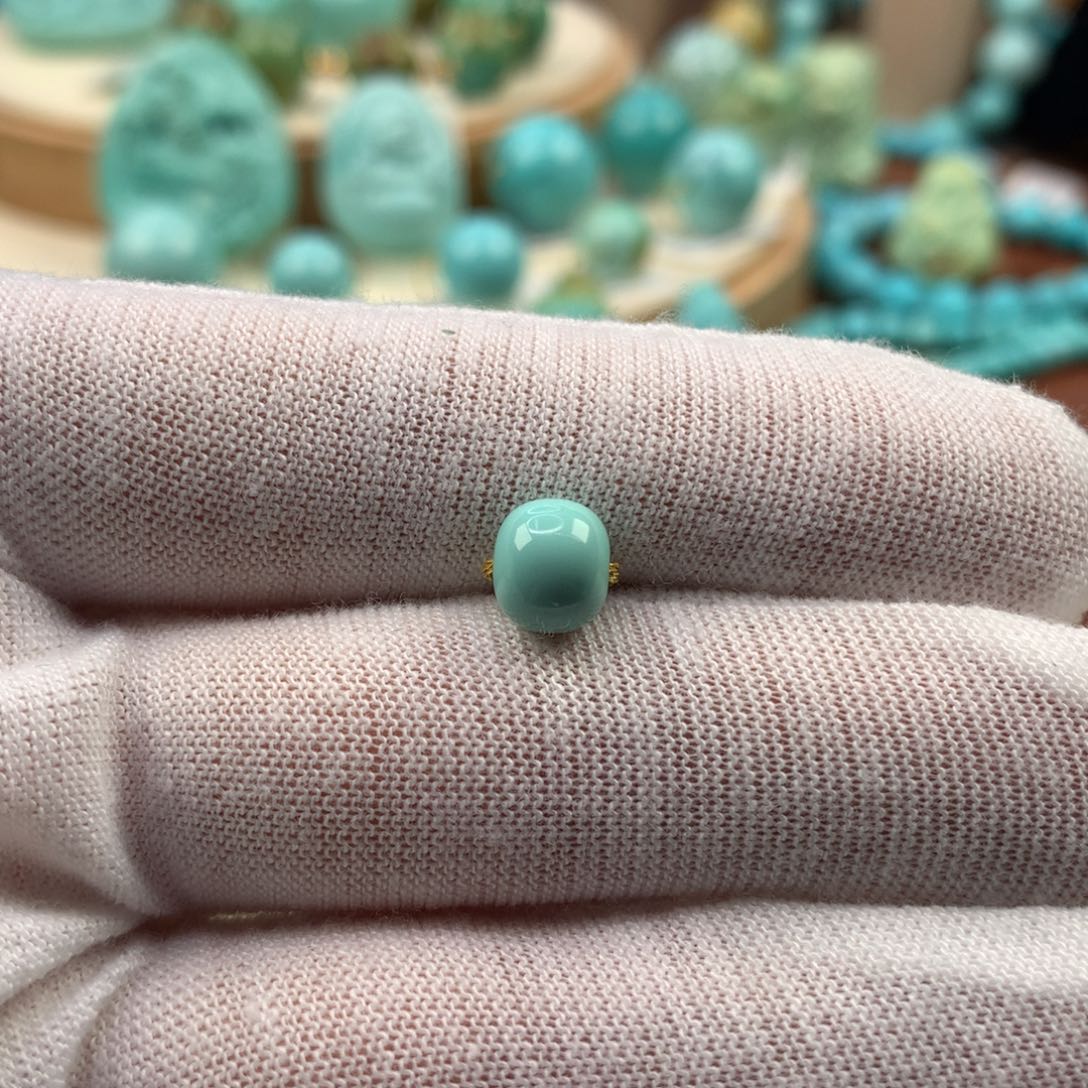 绿松石未镶嵌珠宝奇石7.5mm