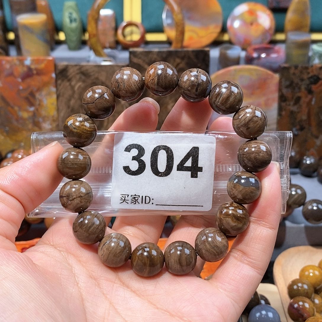 硅化玉天然北票硅化玉手串未镶嵌天然北票硅化玉手串