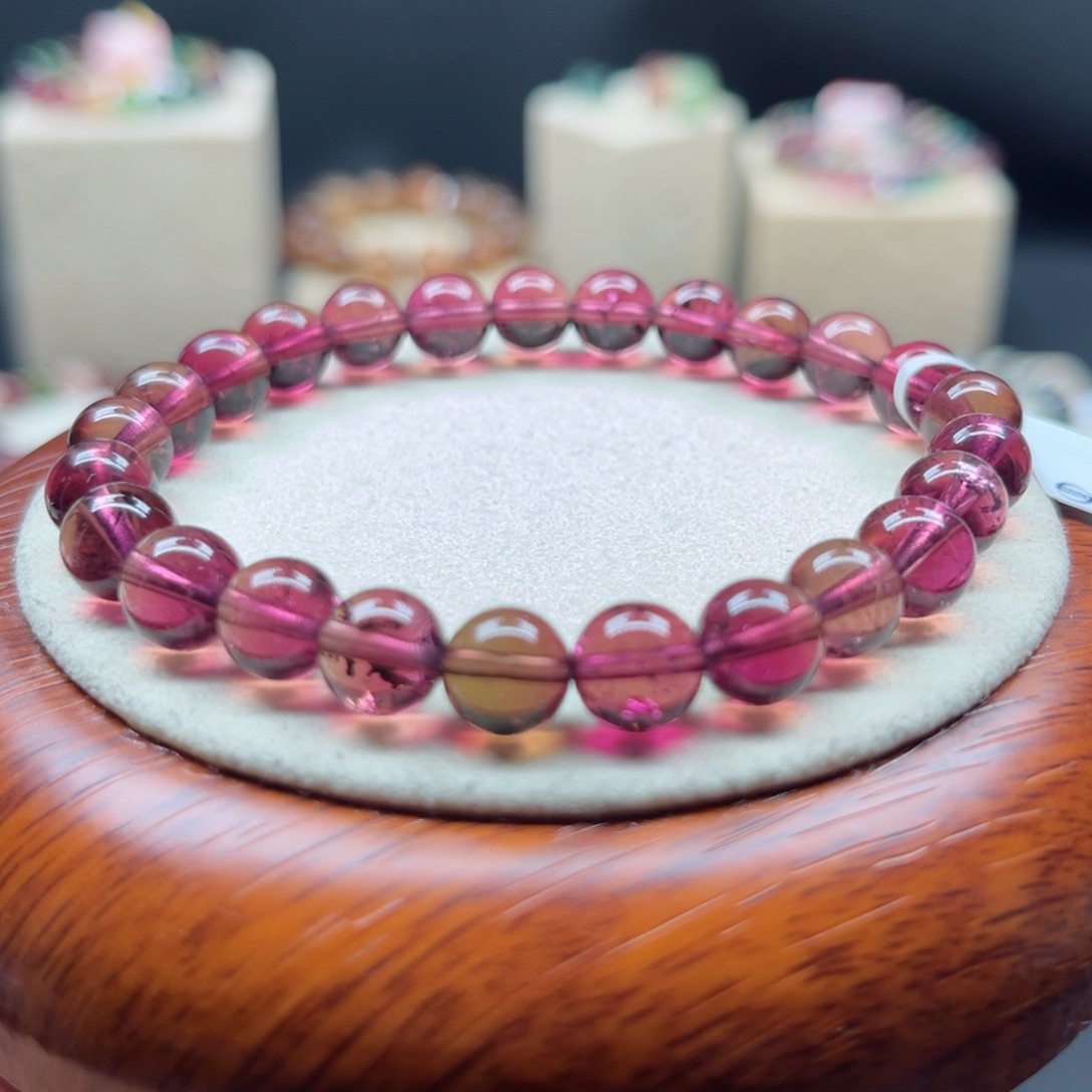 碧玺手链未镶嵌全红