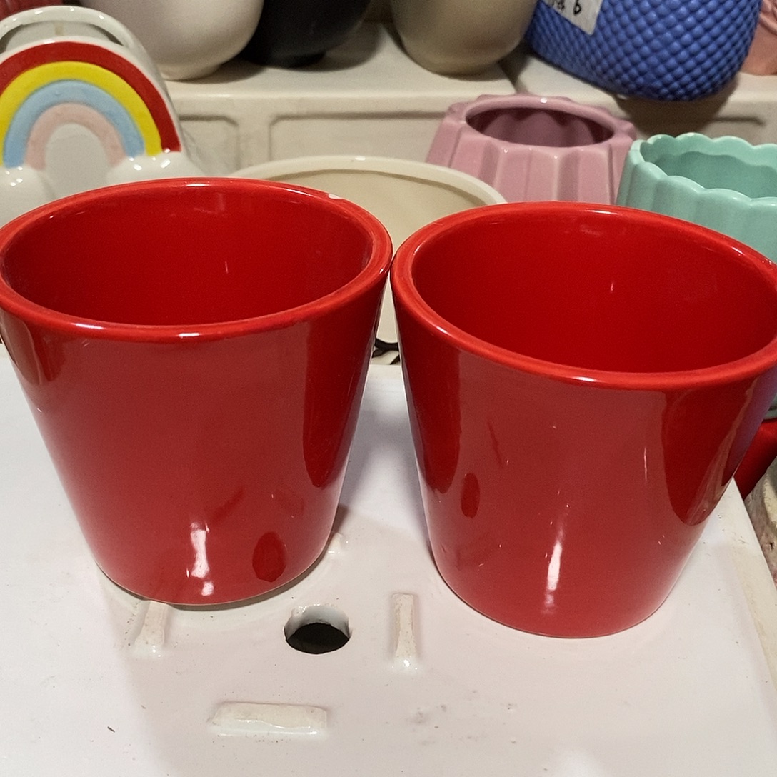 杯子陶陶盆有孔 瑕疵介意勿拍