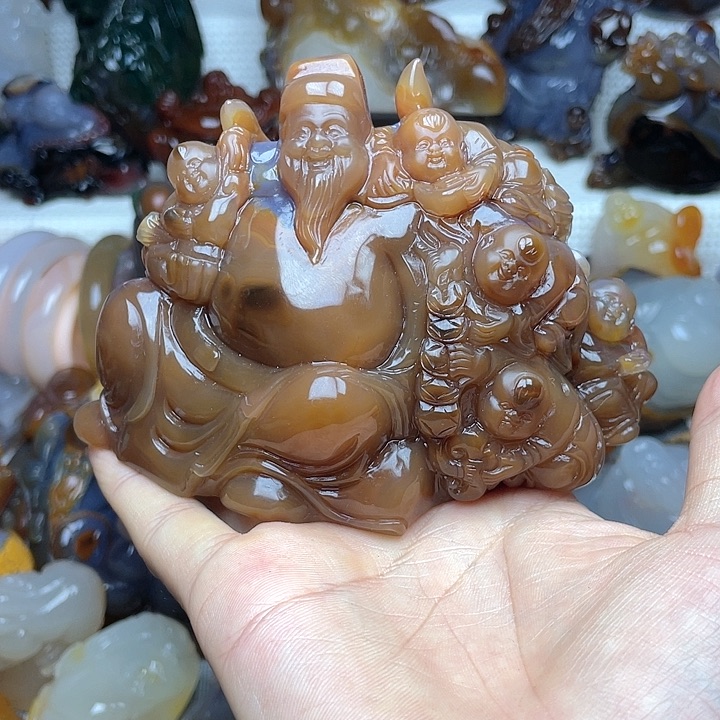 玛瑙/玉髓饰品未镶嵌霁**风