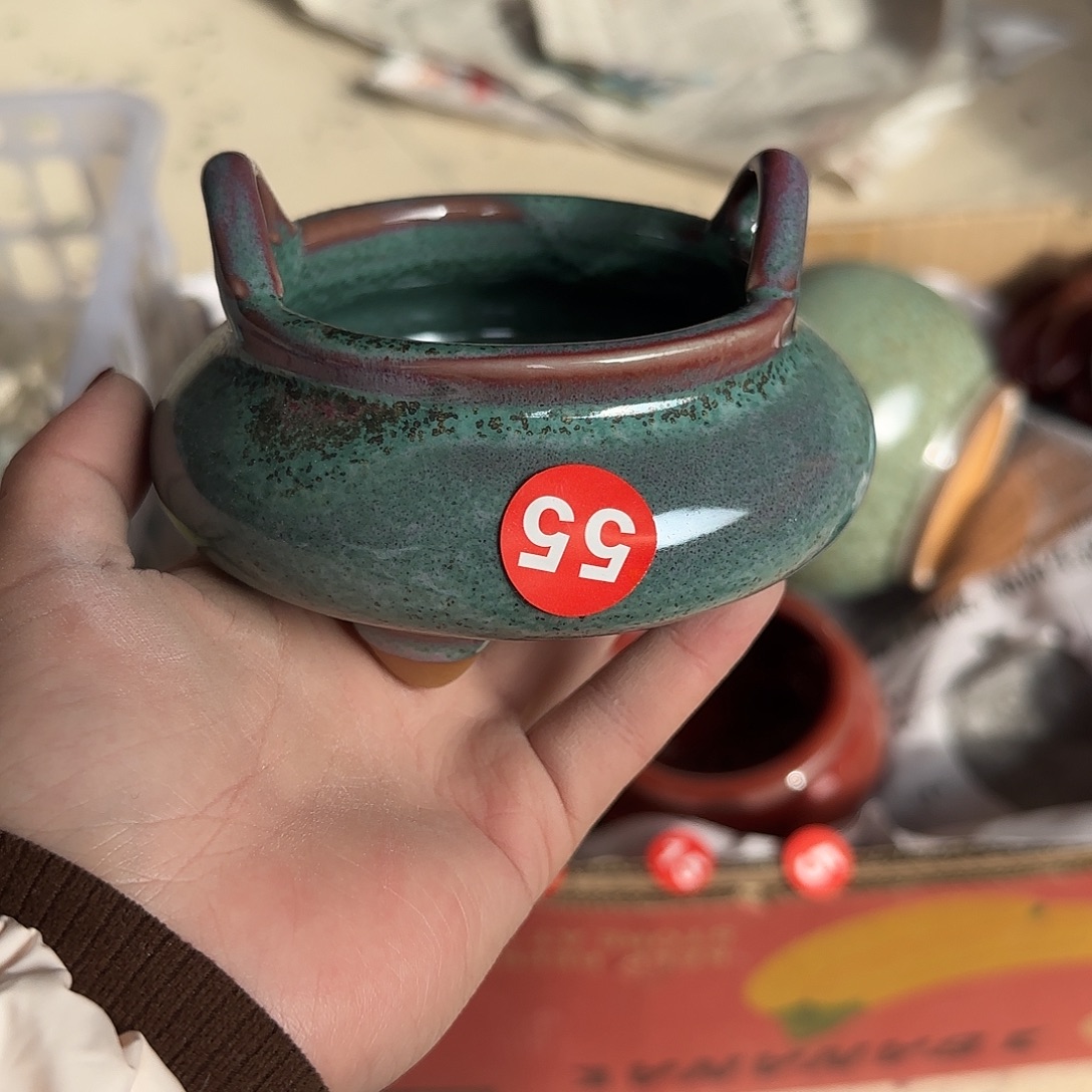 陶摆件郑家钧窑摆件