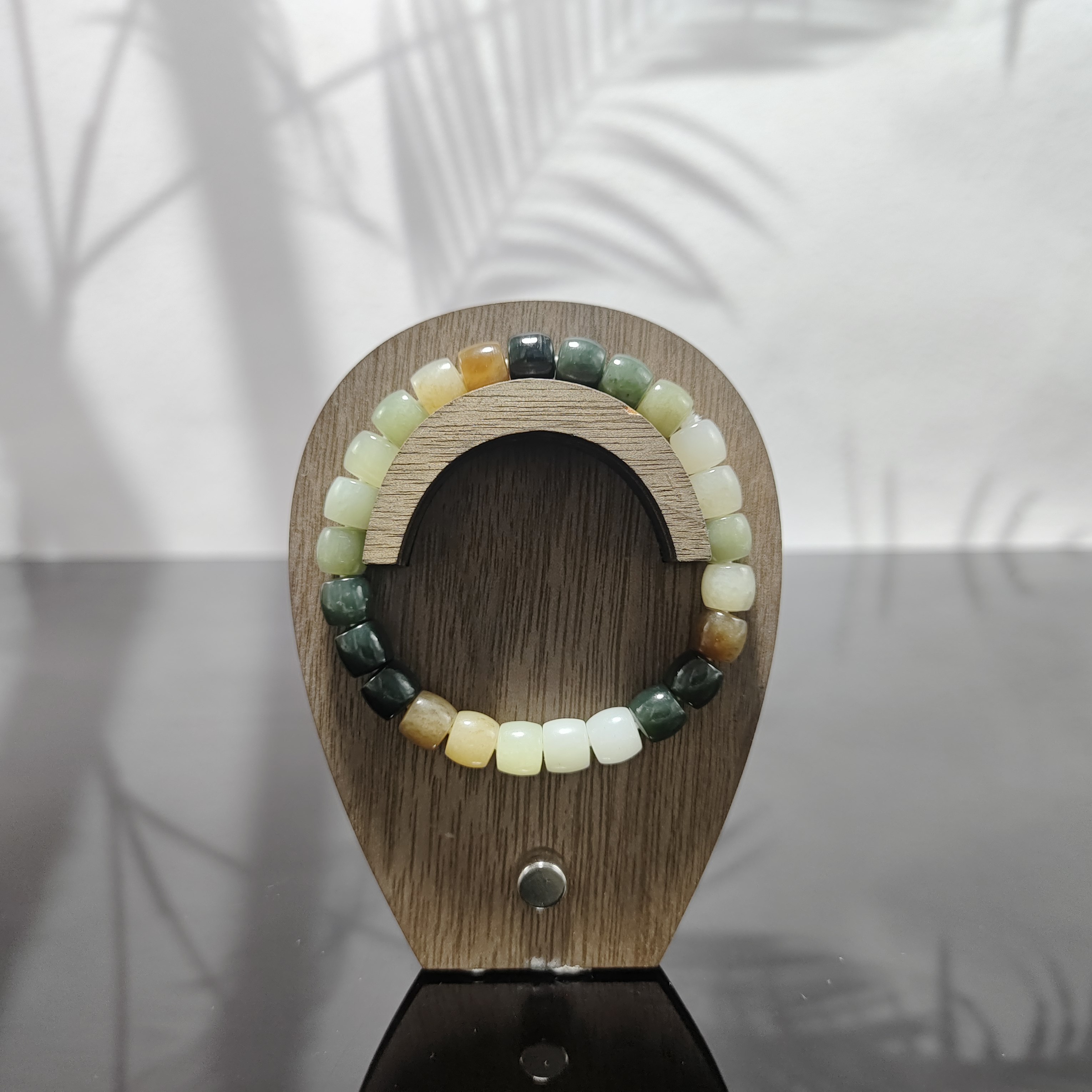 P和田玉多宝桶珠手串（卡8）0390