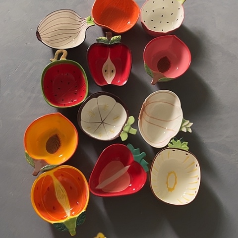 微瑕，不能明火，口径18高6大号小***陶，16个