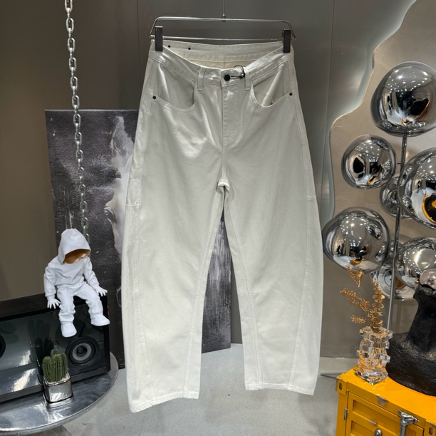 2025【弯刀裤型】潮流休闲百搭显瘦时尚宽松韩版纯色轻奢极简牛仔裤