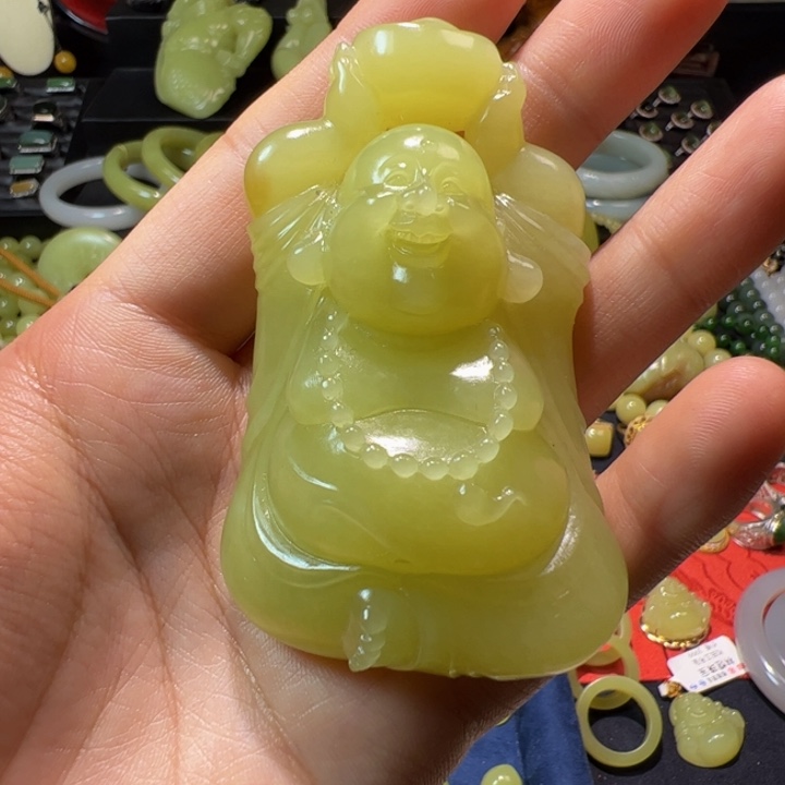 和田玉（黄玉）颈饰未镶嵌