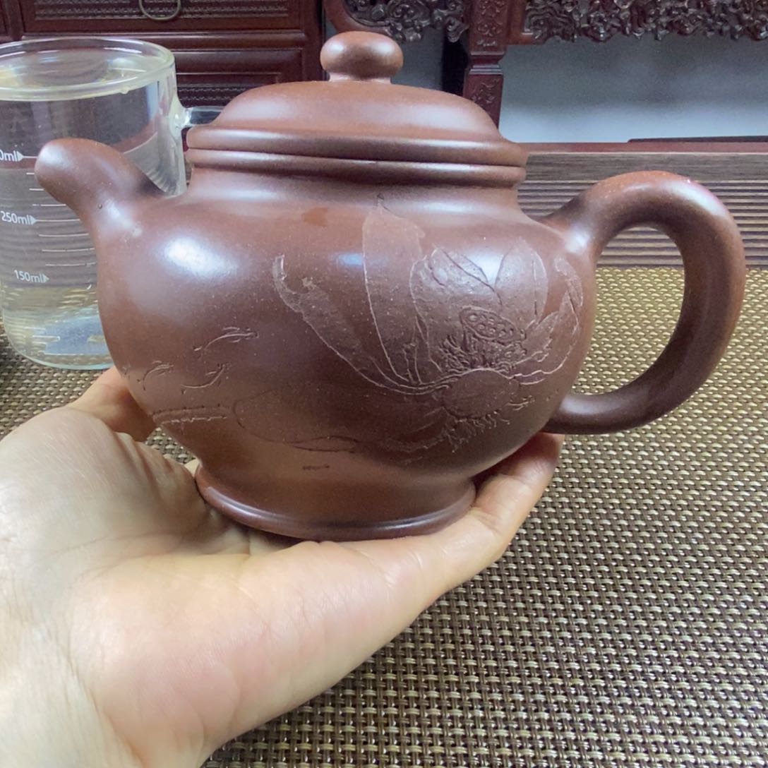 紫砂茶壶420cc紫砂壶紫泥