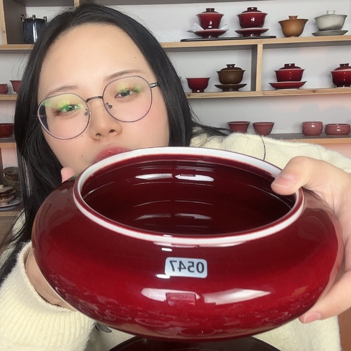 瓷片景德镇郎红陶瓷