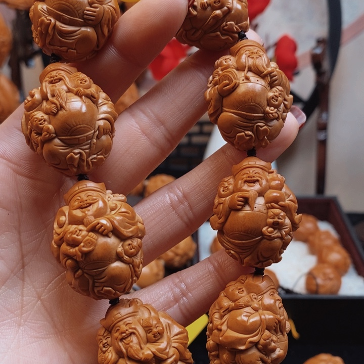 橄榄核手串/手链爱****人童子财神