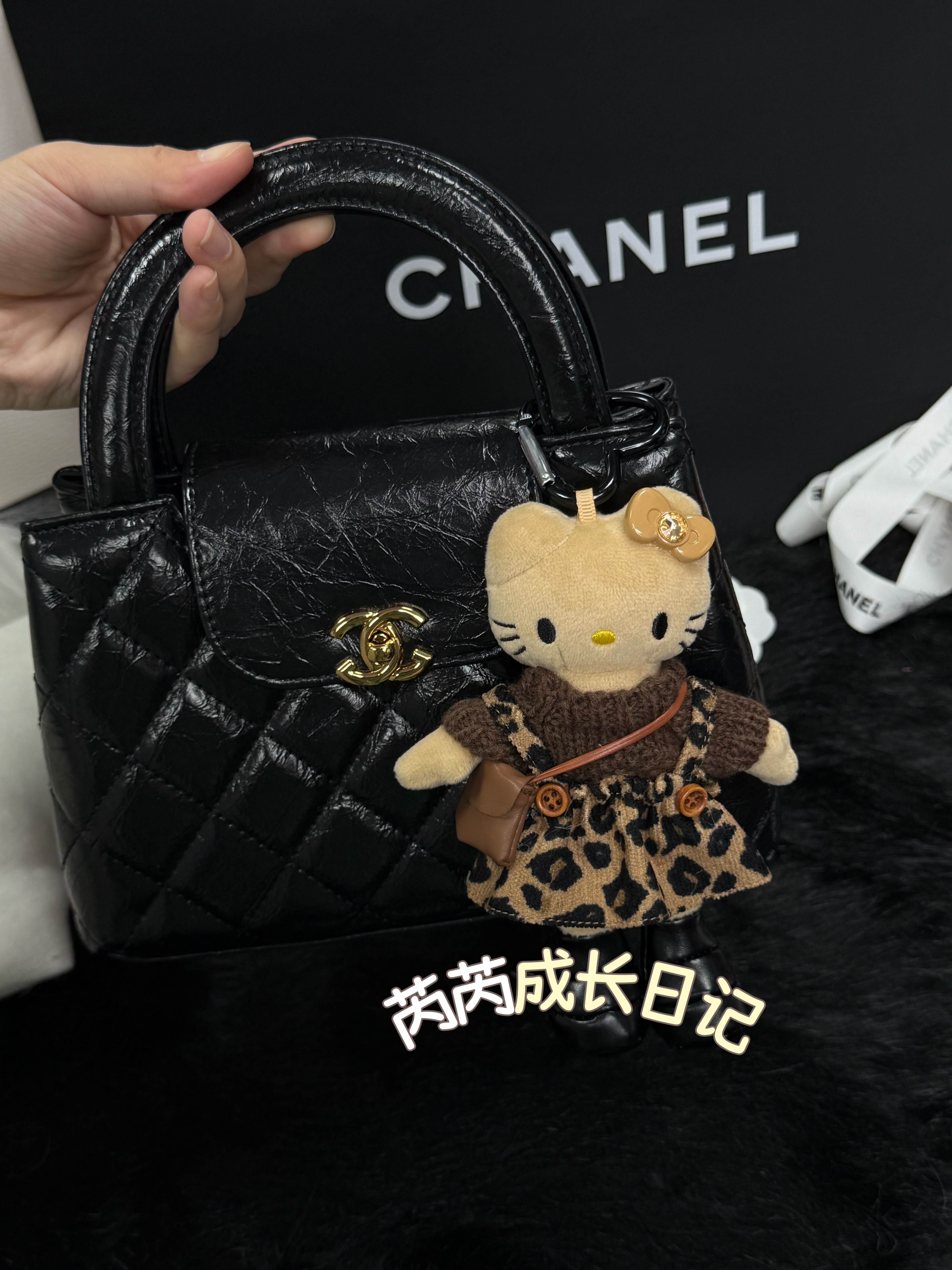 小香风Hellokitty包包挂件可爱毛绒公仔