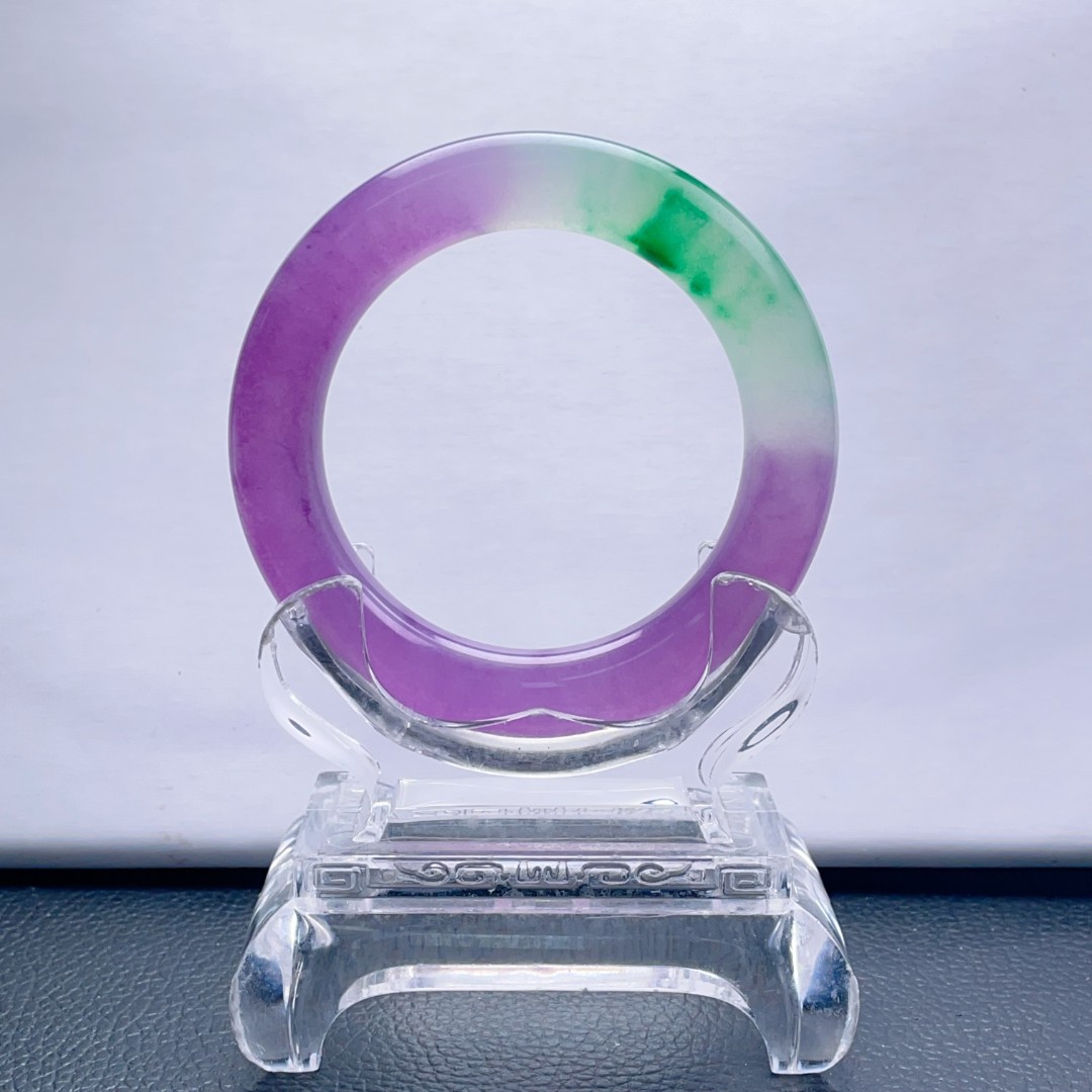 【杨子翠玉臻选】紫绿粗圆常经典奇石