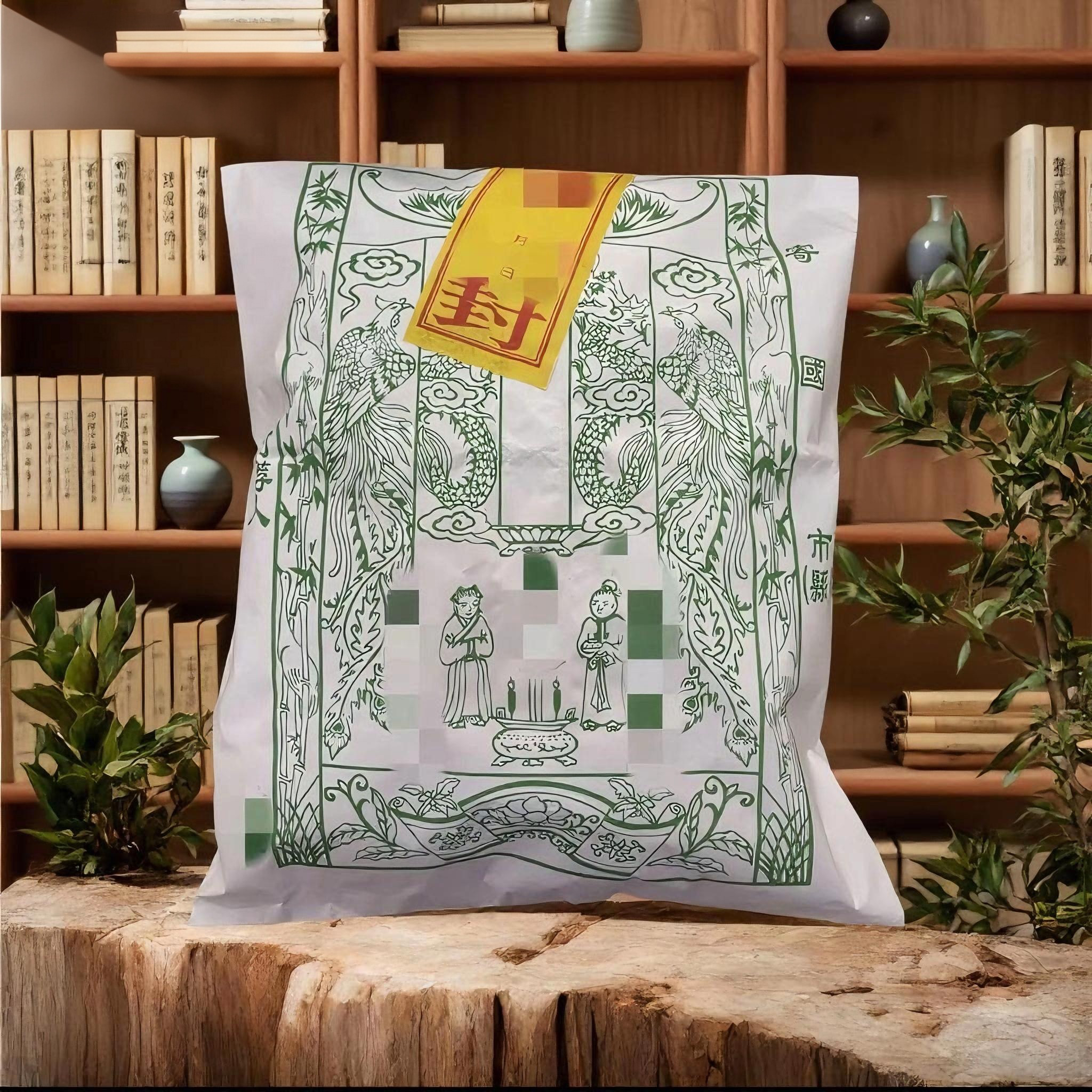 先人大礼包纯手工朱墨拓印