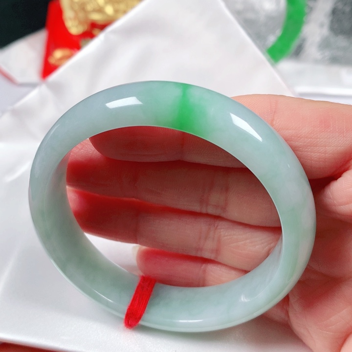 未镶嵌手镯翡翠  编号Sz1007 正圈55