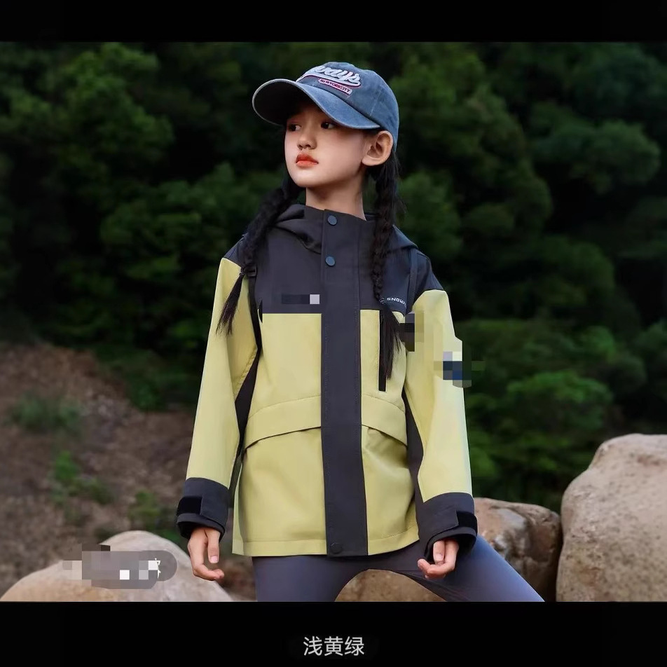 2025新款雪家男童女童冲锋衣户外防风防水登山服